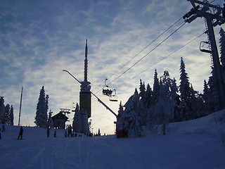 Image showing Winter in Oslo,Tryvannstårnet