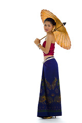 Image showing thai girl in traditional clothes