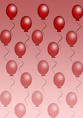 Image showing red balloon background
