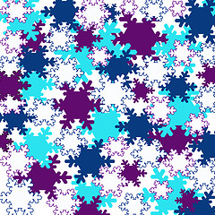 Image showing decorative snowflakes