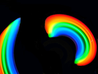 Image showing rainbow,the colour mixing