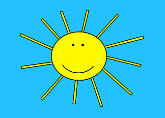 Image showing Funny Sun