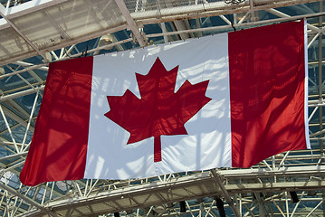 Image showing Canadian Flag inside a Stadium, Toronto, Ontario