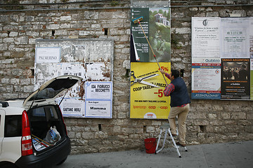 Image showing Poster wall