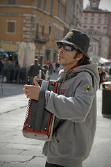 Image showing Accordion player