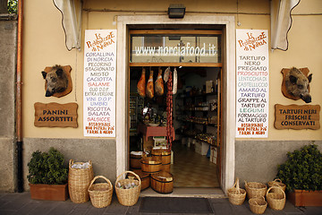 Image showing Delicacy shop - Norcia