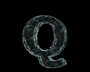 Image showing frozen letter q