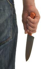 Image showing Hand with Knife