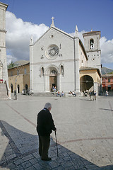 Image showing Elderly man Norcia