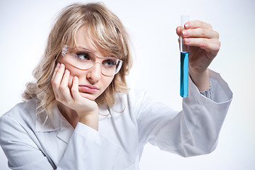 Image showing Female scientist