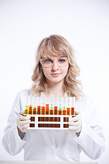 Image showing Female scientist