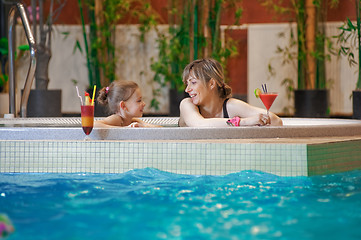 Image showing Relaxing in swimming-pool