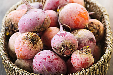 Image showing Red and golden beets