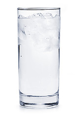 Image showing Full glass of ice water