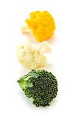 Image showing Broccoli and cauliflower