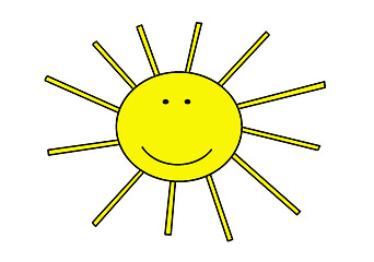 Image showing Funny Sun