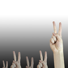 Image showing Hand sign.