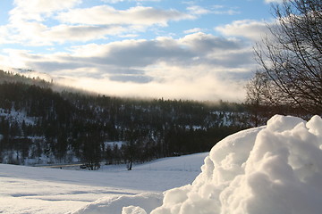 Image showing First winter sun