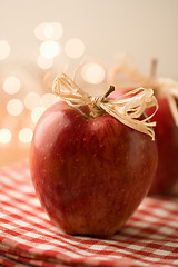 Image showing Red Christmas apples