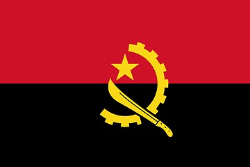 Image showing The national flag of Angola