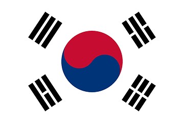 Image showing The national flag of South Korea