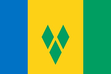 Image showing The national flag of Saint Vincent and Grenadines