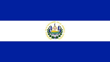 Image showing The national flag of El Salvador