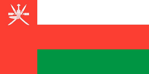 Image showing The national flag of Oman