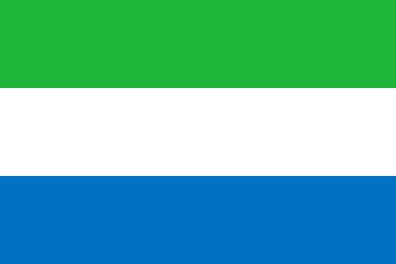 Image showing The national flag of Sierra Leone