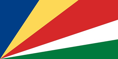 Image showing The national flag of Seychelles