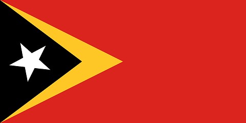 Image showing The national flag of East Timor