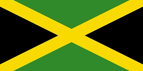 Image showing The national flag of Jamaica