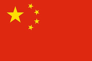 Image showing The national flag of People Republic China