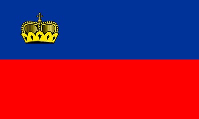 Image showing The national flag of Liechtenstein