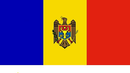 Image showing The national flag of Moldova
