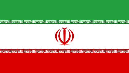 Image showing The national flag of Iran