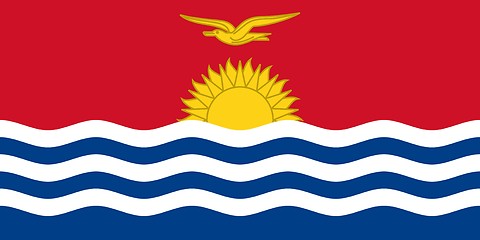 Image showing The national flag of Kiribati