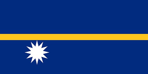 Image showing The national flag of Nauru