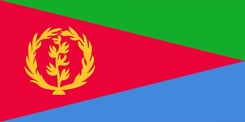 Image showing The national flag of Eritrea
