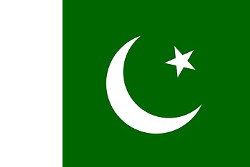 Image showing The national flag of Pakistan