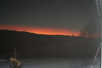 Image showing Winter sunset