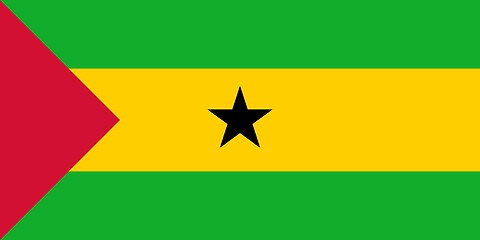 Image showing The national flag of Sao Tome and Principe