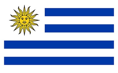 Image showing The national flag of Uruguay