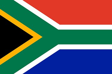 Image showing The national flag of South Africa
