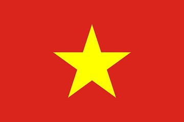 Image showing The national flag of Vietnam