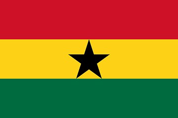 Image showing The national flag of Ghana