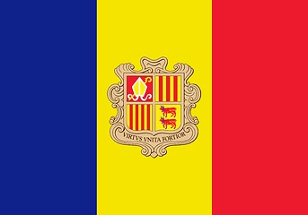 Image showing The national flag of Andorra