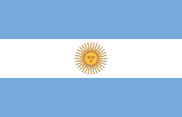 Image showing The national flag of Argentina