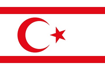 Image showing The national flag of Turkish Republic Northern Cyprus