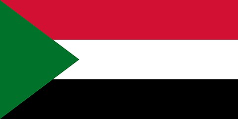 Image showing The national flag of Sudan